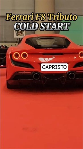 Ferrari F8 Tributo, cold engine start up