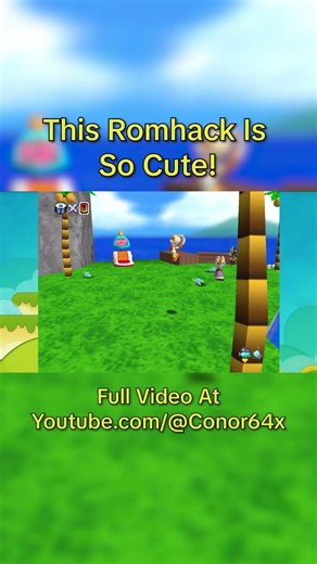 This Hack Is So Cute #romhack #sonic #retrogaming #sm64 #supermario64 #sm64hacks #sonicthehedgehog