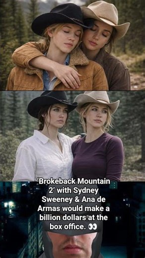 ‘Brokeback Mountain 2’ with Sydney Sweeney & Ana de Armas would make a billion $ at the box office.