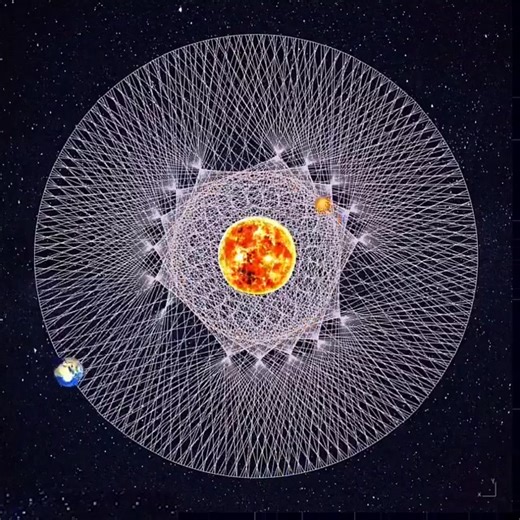 1.7K views · 38 reactions | Take the orbits of any two planets and draw a line between their positions. The inner planet orbits faster than the outer planet and interesting, spirograph-like patterns will evolve. These are the Earth and Mercury. : CaptainGranit | Space Advances | Facebook