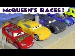 Cars Lightning McQueen And Jackson Storm Car Racing