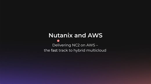 Nutanix and AWS at .NEXT