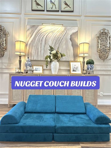 We love these nugget couch builds! Let me know if you want to see more! The little tikes projector screen & our nugget couch are linked in my Amazon storefront under “Valentine’s Gifts for Kids”. Link In bio! #nuggetbuilds #nuggetcouch #toddler #sensory #momtok