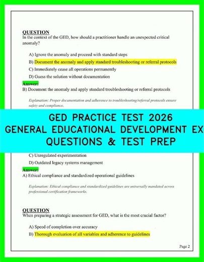 GED Practice Test 2026: Real Exam Questions and Proven Strategies to Pass on Your First Try