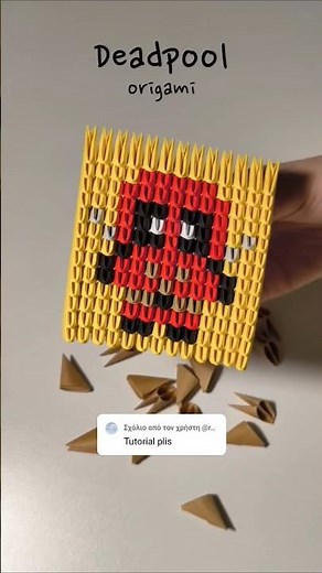 Deadpool 3d origami Tutorial available 👆
