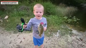 "This little 4 year old caught his FIRST fish on his FIRST cast." - Spencer Garten | The National Desk - TND