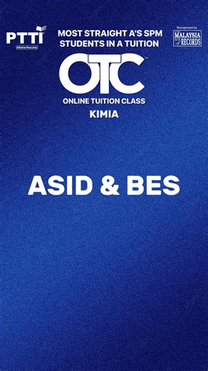 Belajar dengan PTTI untuk fahamkan konsep dan asas yang penting dalam pelajaran. Daftar sekarang di program Online Tuition Class (OTC) PTTI. DM untuk maklumat lanjut. | PTTI