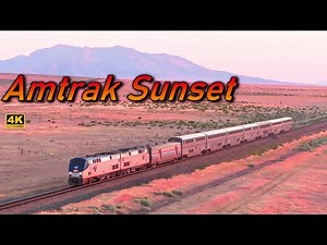 Amtrak Sunset at Winnemucca (4K) | California Zephyr | July 8, 2024