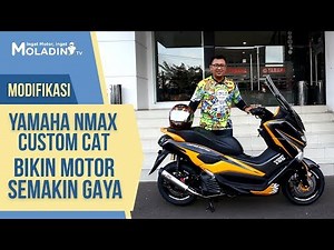 MODIFICATION OF YAMAHA NMAX CUSTOM PAINT. MOTORCYCLE IS MORE STYLISH
