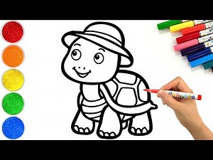How to Draw a Cute Turtle | Easy Step by Step Tutorial | Made for Kids