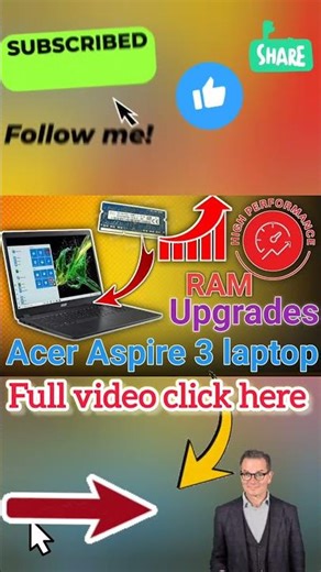 #shorts INSTANT SPEED BOOST.How to increase your Acer Aspire 3 A315 laptop speed and upgrade new ram