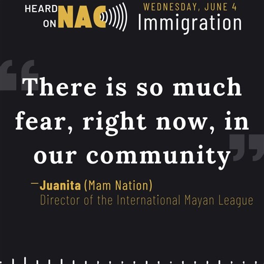 Listen back to today's show on how changing immigration policy is affecting Indigenous people on the NAC podcast or website. #LiveRadio #NativeRadio #NativeMedia | Native America Calling