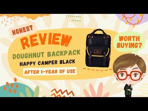 Honest Review After 1 Year of Using the Doughnut Backpack Happy Camper Series Black