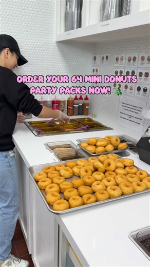 Hosting a party? We’ve got the treats! 🍩 Order your Party Pack with up to 8 flavors starting at $39.99. Perfect for office celebrations & holiday gatherings! 🎄 www.nikysminidonuts.com #partypacks #minidonuts #nikysminidonuts | Niky's - Tomball