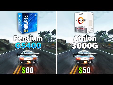 Athlon 3000G vs Pentium G5400 CPU and iGPU Test
