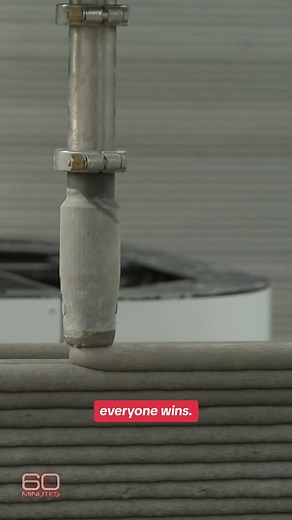 3D printing startup co-founder Jason Ballard explains how he thinks 3D-printed houses will transform construction jobs. #60minutes #3dprinting #lesleystahl