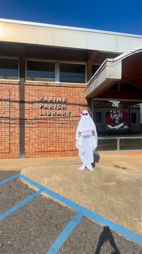 Ghost responsibly 👻 Haunt your local library 📚 #ghost #ghostyourex #sabineparishlibrary #publiclibrary #library | Sabine Parish Library