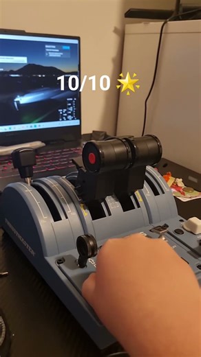 new set up! #aviation #a320#thrustmaster#captainspack