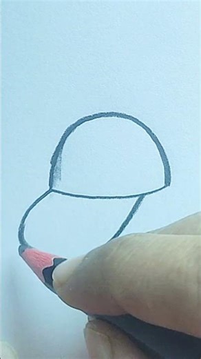 “Super Simple Cap Sketch | Quick Drawing Tutorial #Shorts”