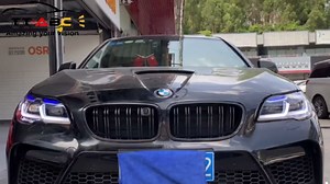 New Headlamps for 2011-2017 BMW F10 Headlight Hid 5 Series Accessories 2021 M5 Style Led Lights Assembly Custom Replacement Front Lamps Adaptive Headlights Need to Brush (Only Fit 2011-2013 Xenon Ver)