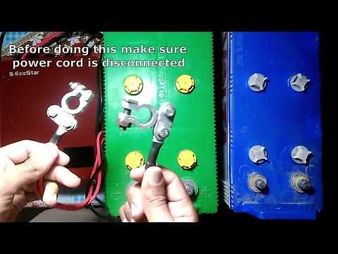 How to attach two batteries with 12v ups