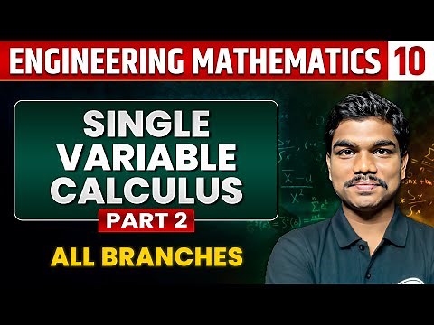 Engineering Mathematics 10 | Single Variable Calculus (Part 02) | Gate 2025 series | All Branch
