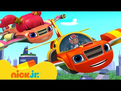 Jet Plane Blaze Turns into a Video Game Hero! 🛩 Blaze and the Monster Machines | Nick Jr.