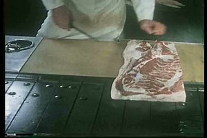 1960s - How bacon is made.