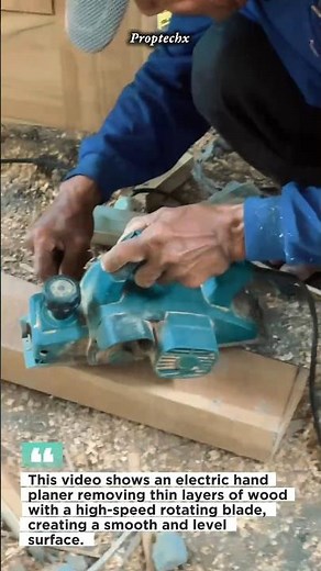 Electric Hand Planer in Action | Wood Leveling #Woodworking #Carpentry #DIY