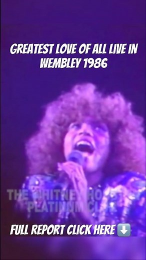Greatest love of all live in Wembley 1986 | Whitney Houston