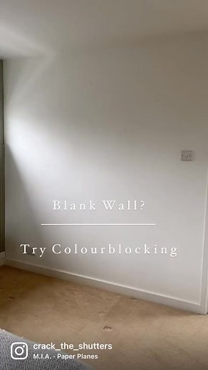 Colour blocking to add interest and depth to any wall #colorblock #colourblock #painting #diyhomedecor #diypainting #homedecor #fyp #fy #foryoupage #diyproject #colorblocking | Cozy Green Nesting