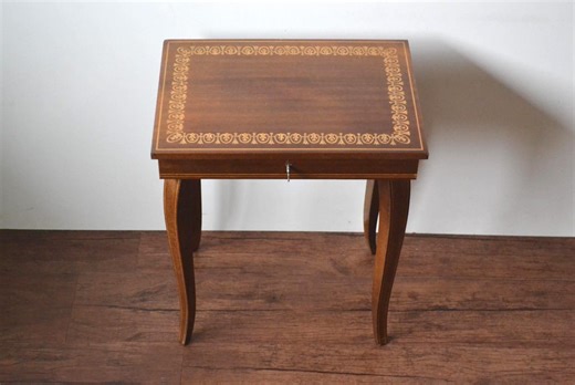 Vintage Musical Sewing Table With Swiss Mechanical Movement - Etsy UK