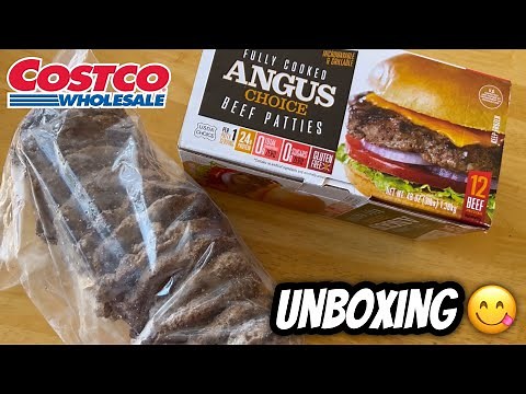 COSTCO’S FULLY COOKED BURGER PATTIES UNBOXING 2022 ♡ ANGUS CHOICE BEEF PATTIES