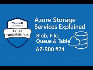 Azure Storage Services Explained | Blob, File, Queue & Table | AZ-900 #24