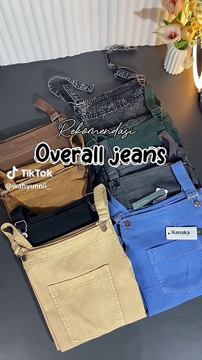 Rekomendasi overall jeans 𐙚 #overall #overalljeans #overallsoutfits