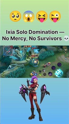 Ixia Solo Domination — No Mercy, No Survivors 😮😊🤣🫣.. #mobilelegends #shortvideos #mlbb #ixia #reels
