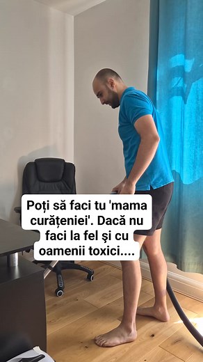 384K views · 7.9K reactions | Poți să faci "mama curățeniei". Dacă nu faci la fel şi când vine vorba de oameni toxici, n-ai înțeles nimic | Cosmin Ugaen | Facebook
