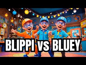 "Blippi vs. Bluey: Epic Dance-Off Showdown for Kids! Fun Songs, Moves & Playtime"
