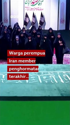 Doa dan air mata warnai prosesi pemakaman Ali Khamenei #shorts