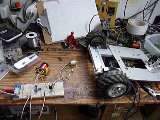 I was a bit worried when I realized the coil lathe mandrill might have slipped, but a scope test shows all ok. Here is just running a motor with a diode, The ULN2803 transformer driver (for testing) does NOT LIKE THIS.