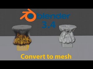 How To Convert Any Simulation Into Mesh In Blender 3.4.....
