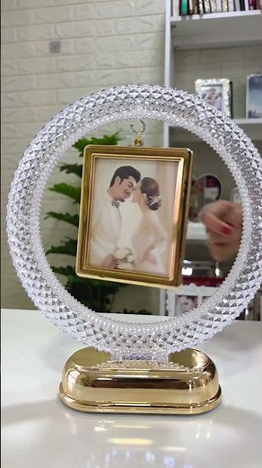 Elevate Your Memories with Our Rotating Crystal Photo Frame | Gift Idea for Weddings & Anniversary