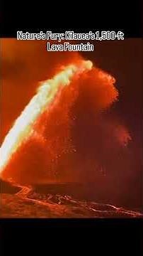 Kīlauea Erupts: Lava Shoots 1,500 Feet Into the Sky. #hawaii #volcano #hawaiivolcano