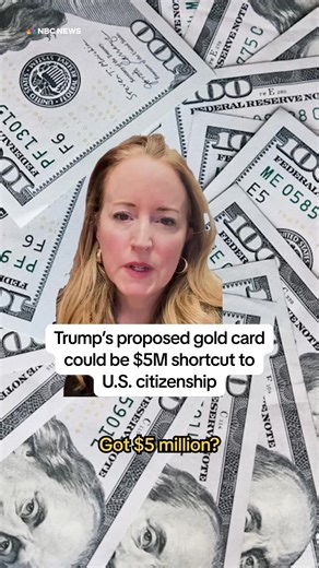 President Trump is proposing a green card program for wealthy foreign investors to give them permanent residency and a pathway to citizenship for $5 million. | NBC News