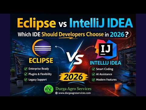 Eclipse vs IntelliJ IDEA || Smart Solutions for Every Assignment || #DurgaAgroServices