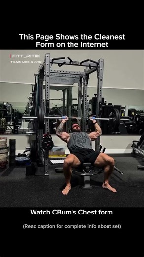 The CLEANEST Incline Bench Press by CBUM!🤯#shorts #cbum