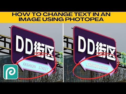 How to Change Existing Text in an Image in Photopea