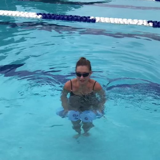 Full Body Water Dumbbell Workout in the Pool