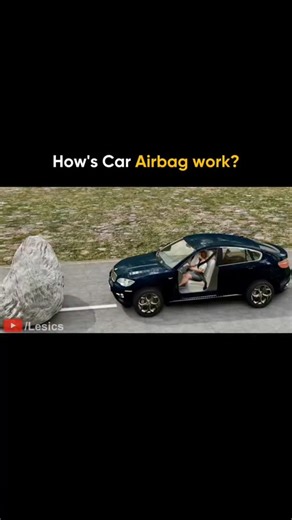Crown Explorer on Instagram: "A car airbag works as a safety device designed to reduce injuries during a collision. When a crash occurs, impact sensors in the vehicle detect sudden and severe deceleration. These sensors send a signal to the airbag control unit, which quickly decides whether the impact is strong enough to require airbag deployment. If yes, the control unit activates the inflator, starting a rapid chemical reaction that produces gas, usually nitrogen. This gas inflates the airbag 