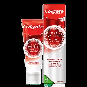 Colgate Max White Ultra Active Foam wybielająca pasta do zębów